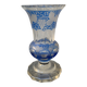 blue crystal vase medici shape