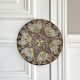 Decorative plate painted flowers