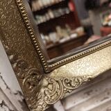 Scalloped and bevelled rectangle mirror