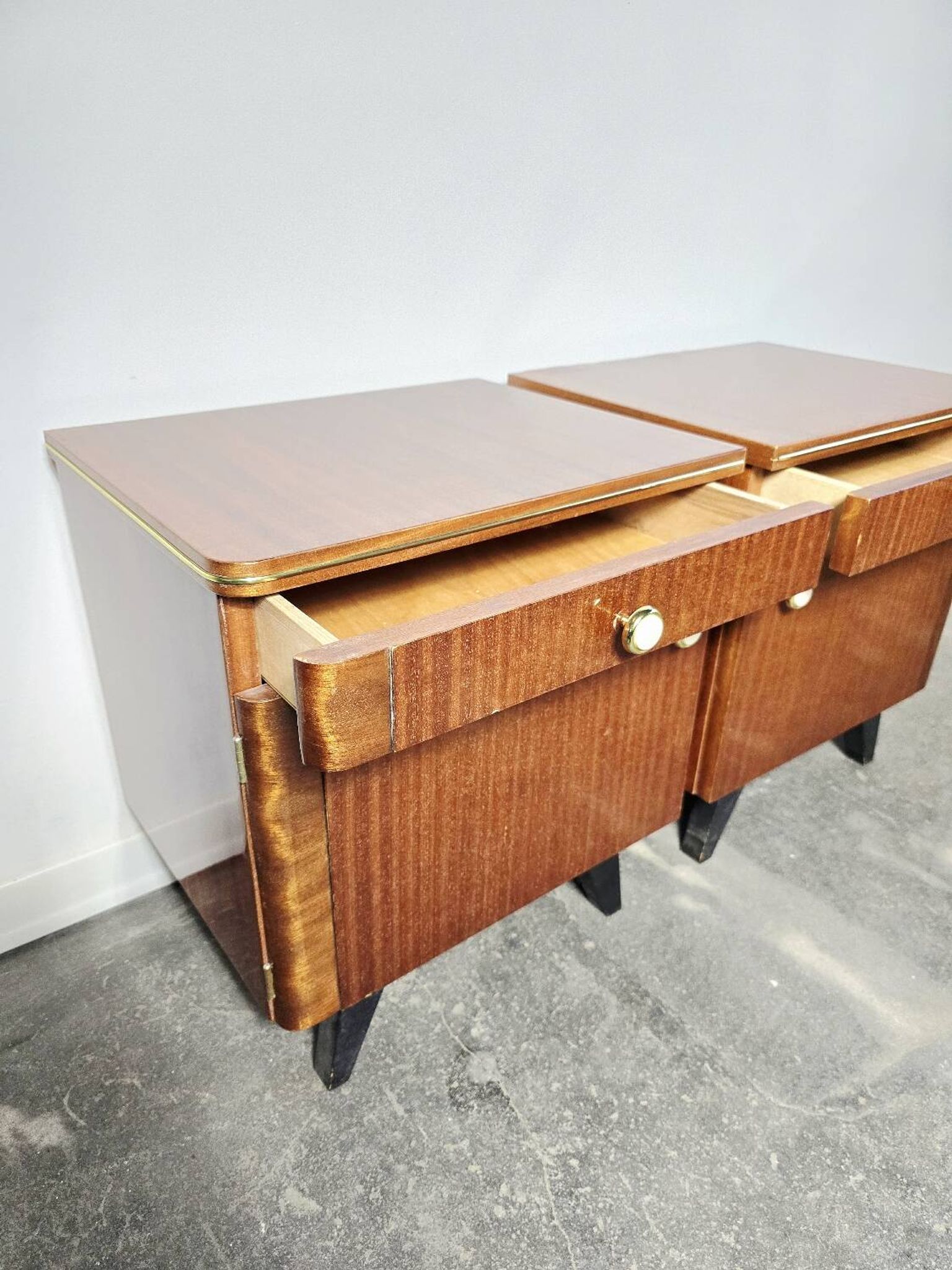 70s Mid Century Nightstand 1 of 2