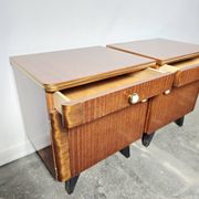 70s Mid Century Nightstand 1 of 2