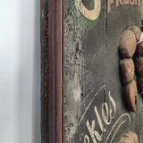 Former Seafood restaurant sign in rare relief