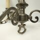 Chandelier 3 branches in brass tin color