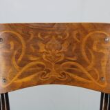 Pair of Thonet Art Nouveau bentwood chairs, Czechoslovakia, 1920s