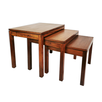 Set of 3 modular tables, Hainke, Germany, 60s