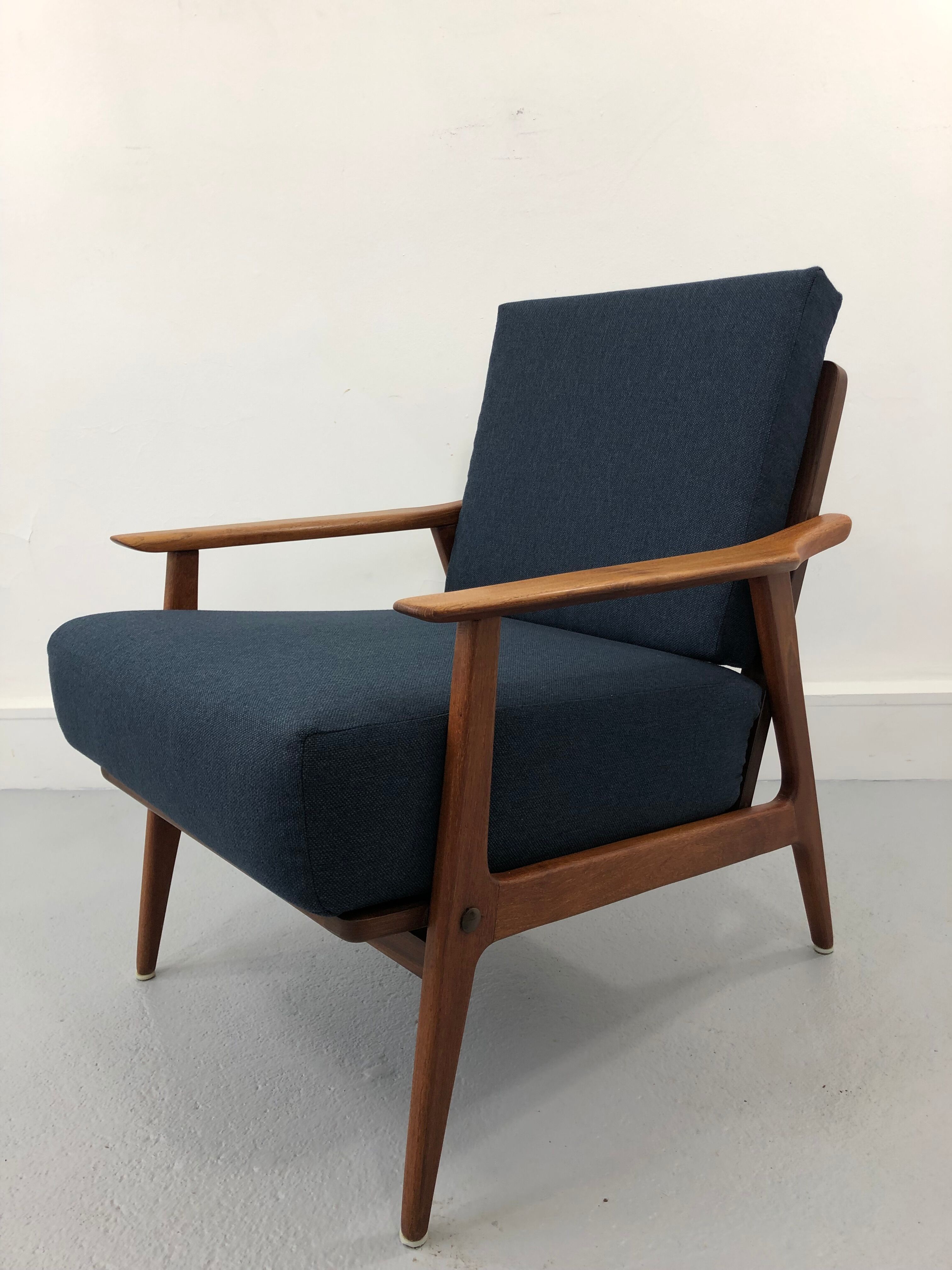Vintage danish teak lounge chair, 1970s