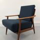 Vintage danish teak lounge chair, 1970s