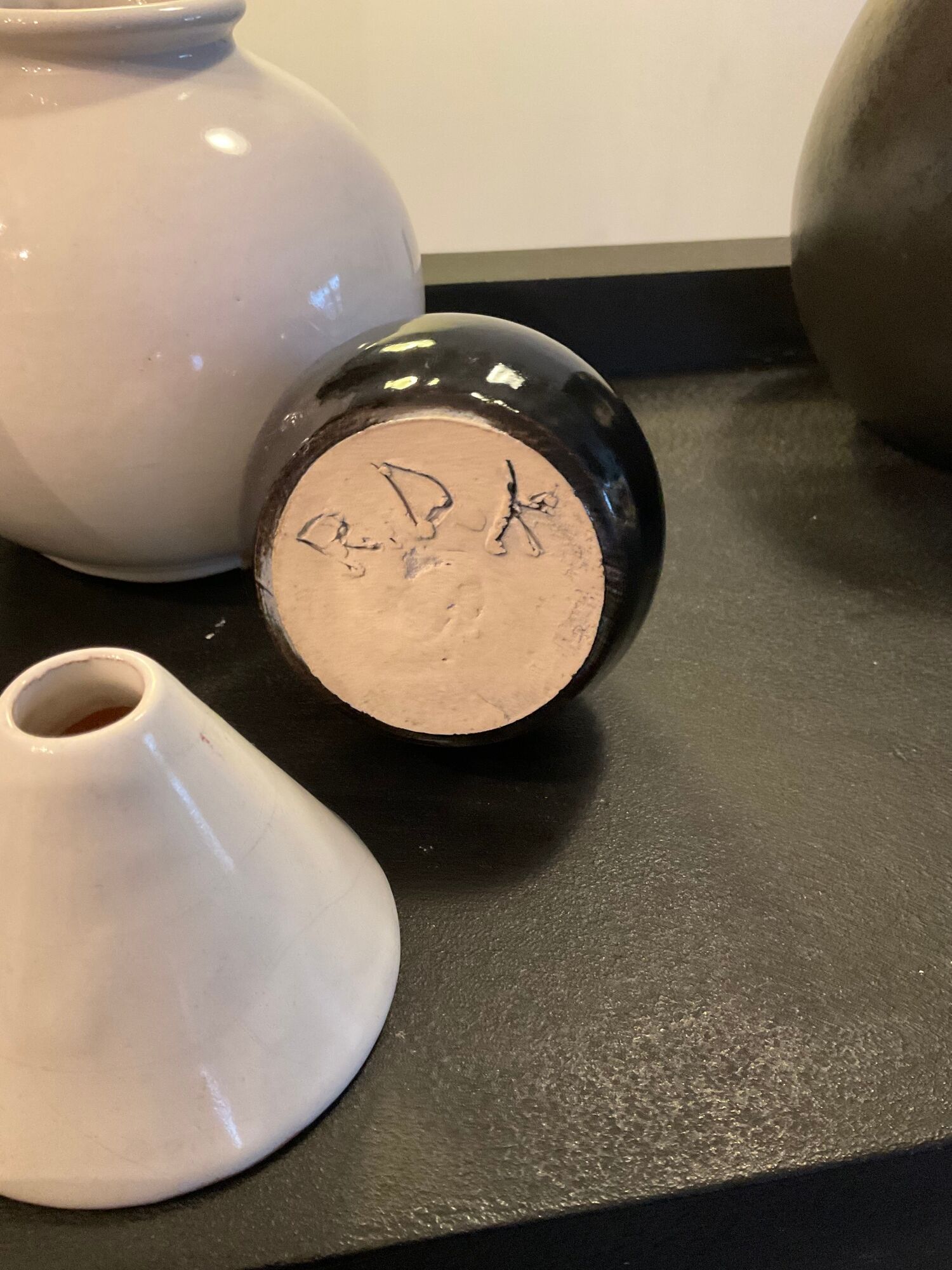 Series of 7 vintage ceramic vases 60s-70s