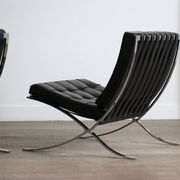 Pair of Barcelona chairs by Ludwig Mies van der Rohe for Knoll, 1960s.