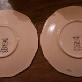 Longwy ceramic pink coffee tea set