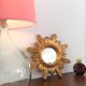 Sun mirror gilded wood with gold leaf, 42 cm