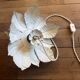 70s metal flower wall light