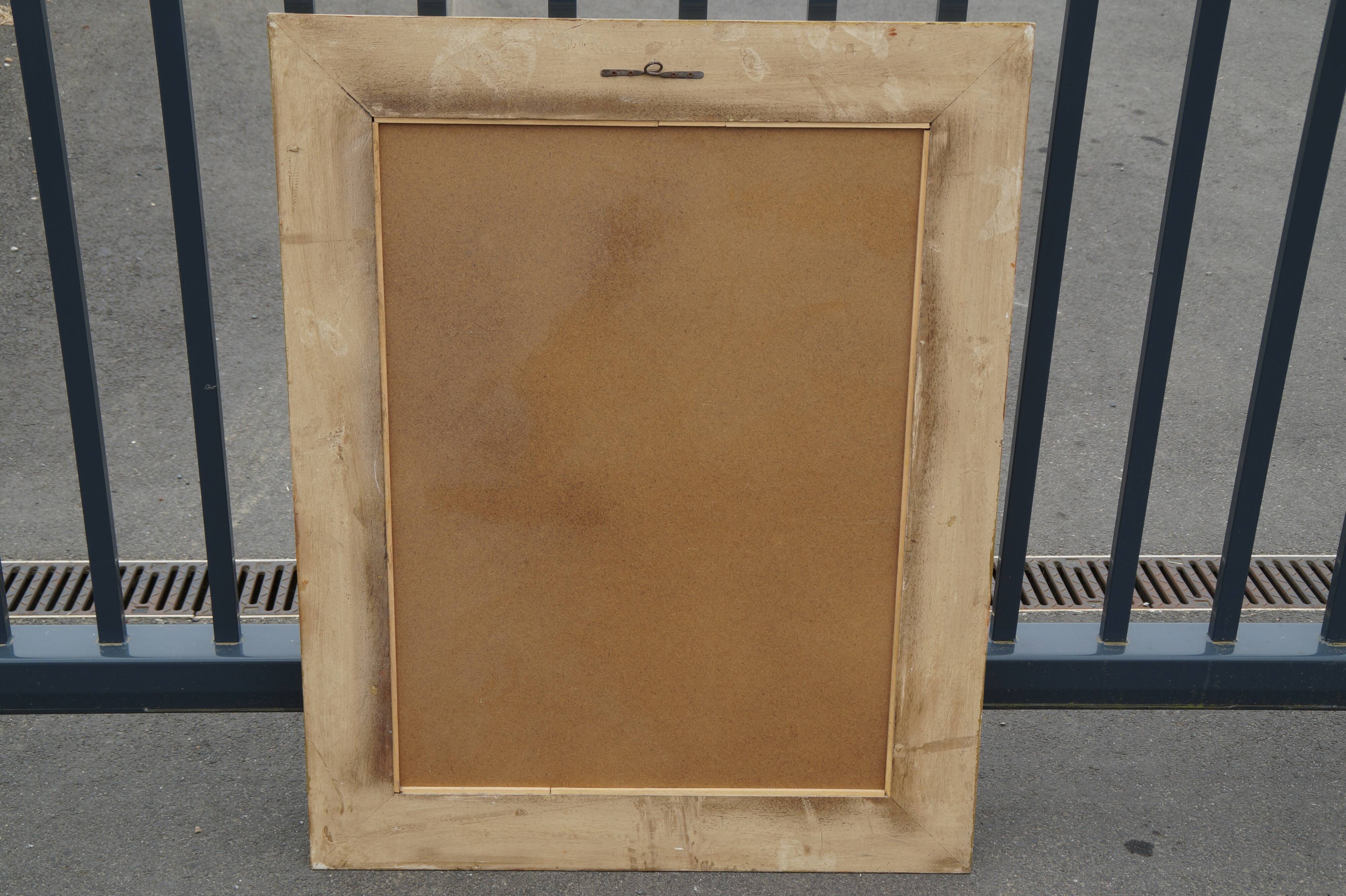 Pastel floral decoration mirror 100x80cm