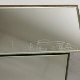 Vintage mirror signed Mathias 27 x 27 cm