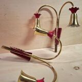 Coppia di applique anni 50