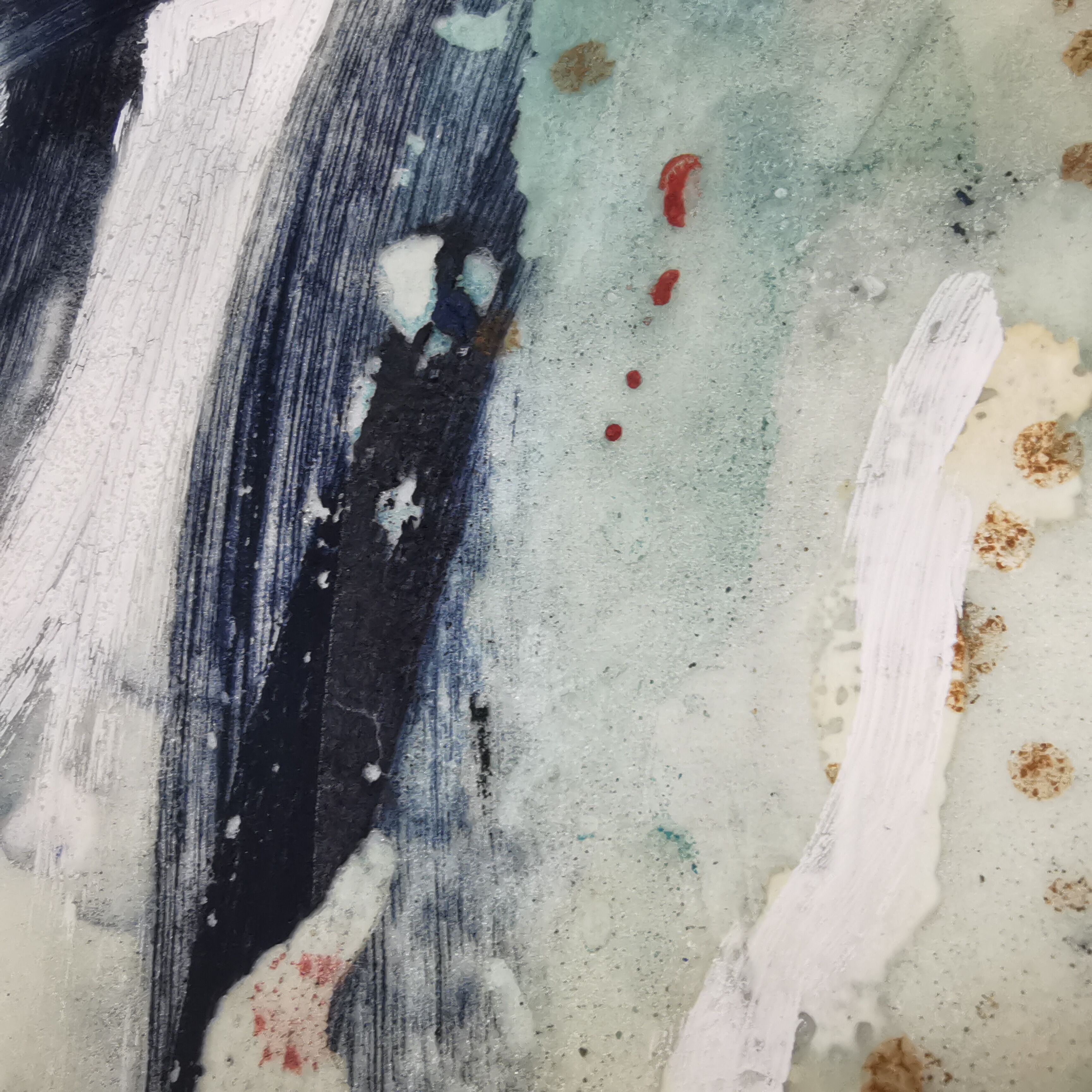 Pair of abstract paintings 60'