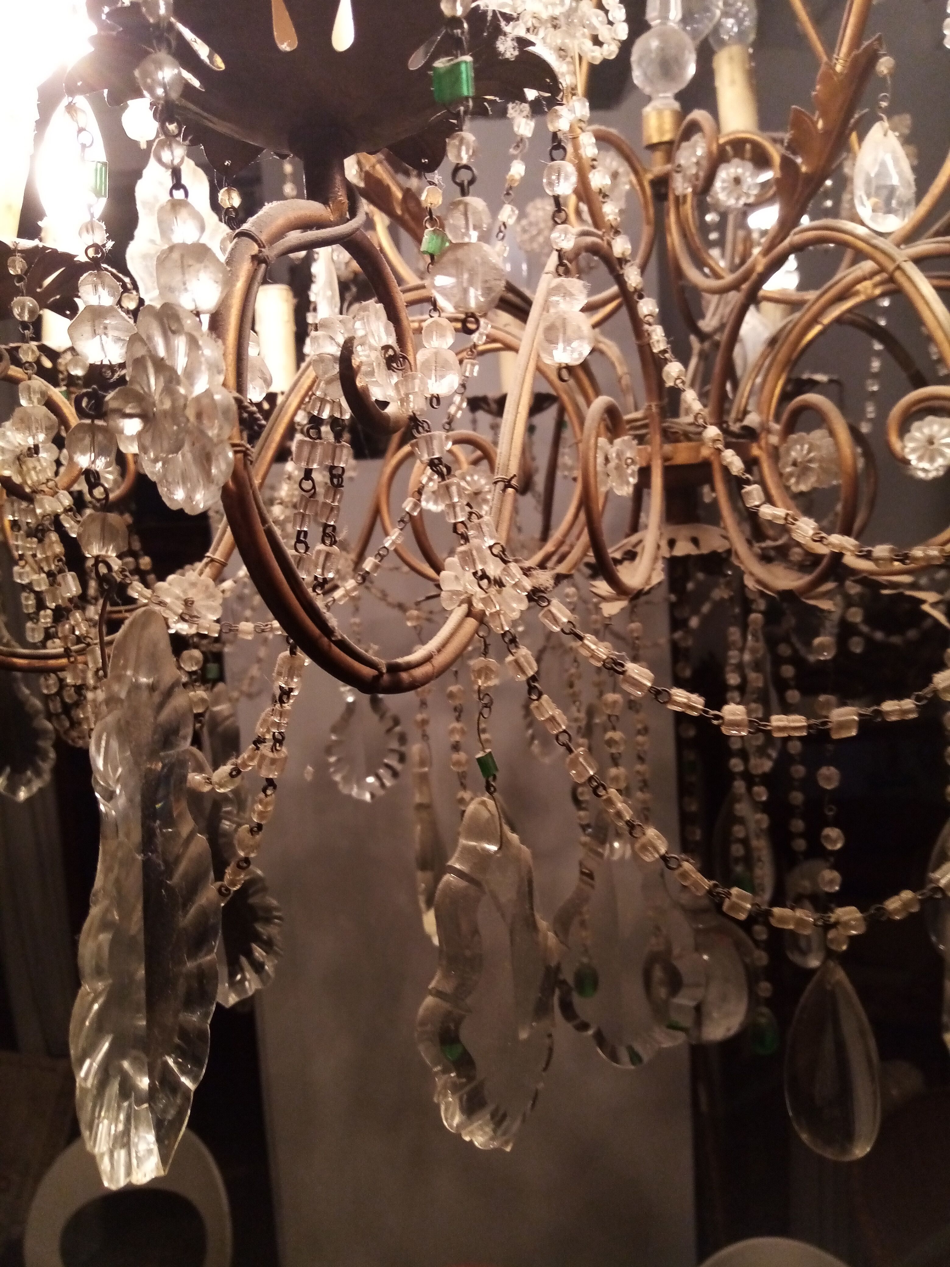 15-arm light-stamped chandelier