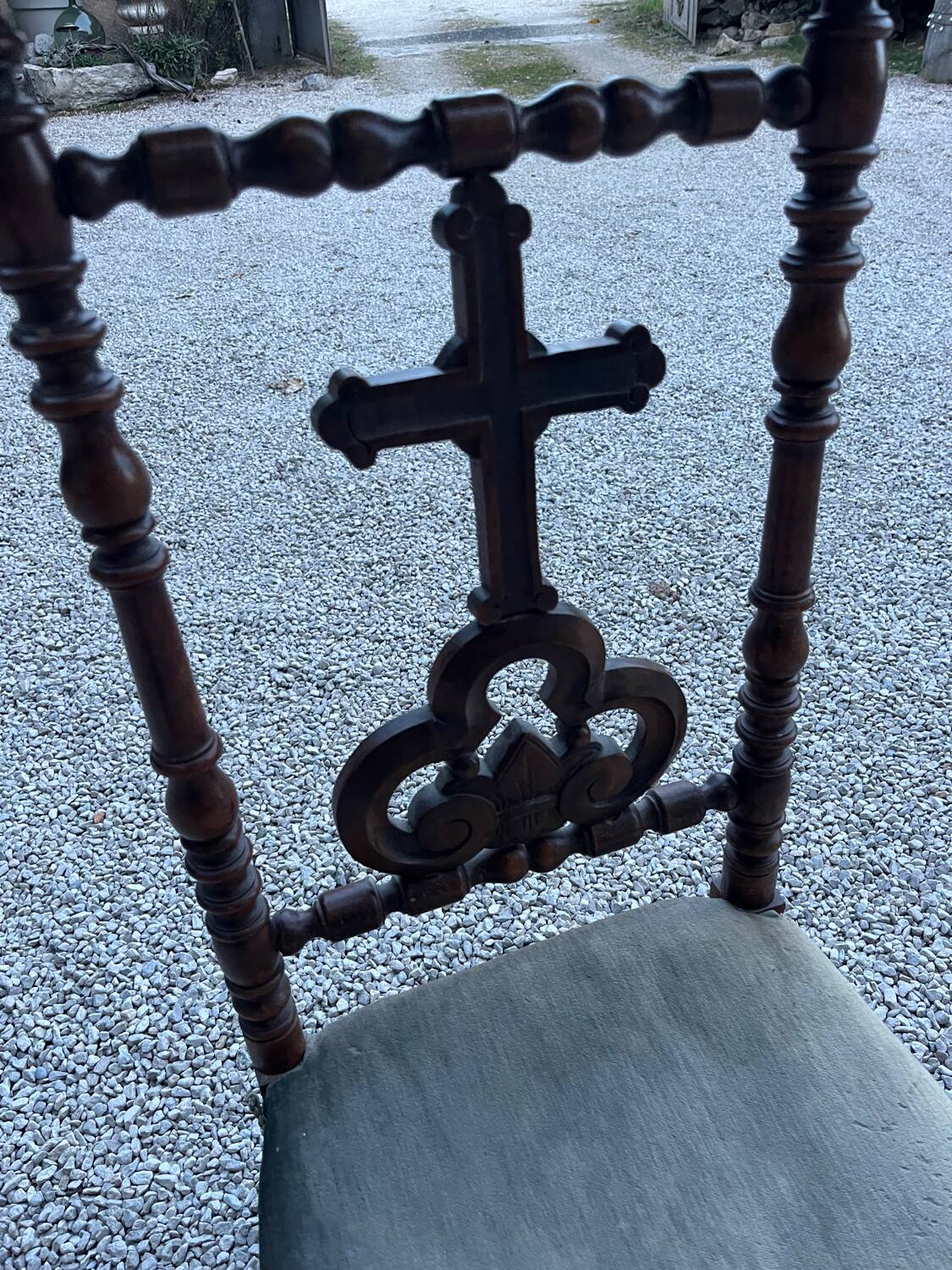 19th century prie-dieu chair