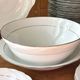 White and silver table service, Limoges porcelain, 56 pieces - in good condition.