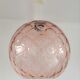 Suspension in bubble glass pink design 70s