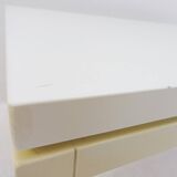 Pair of Cream White Lacquered end/side tables - 1980s
