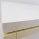 Pair of Cream White Lacquered end/side tables - 1980s