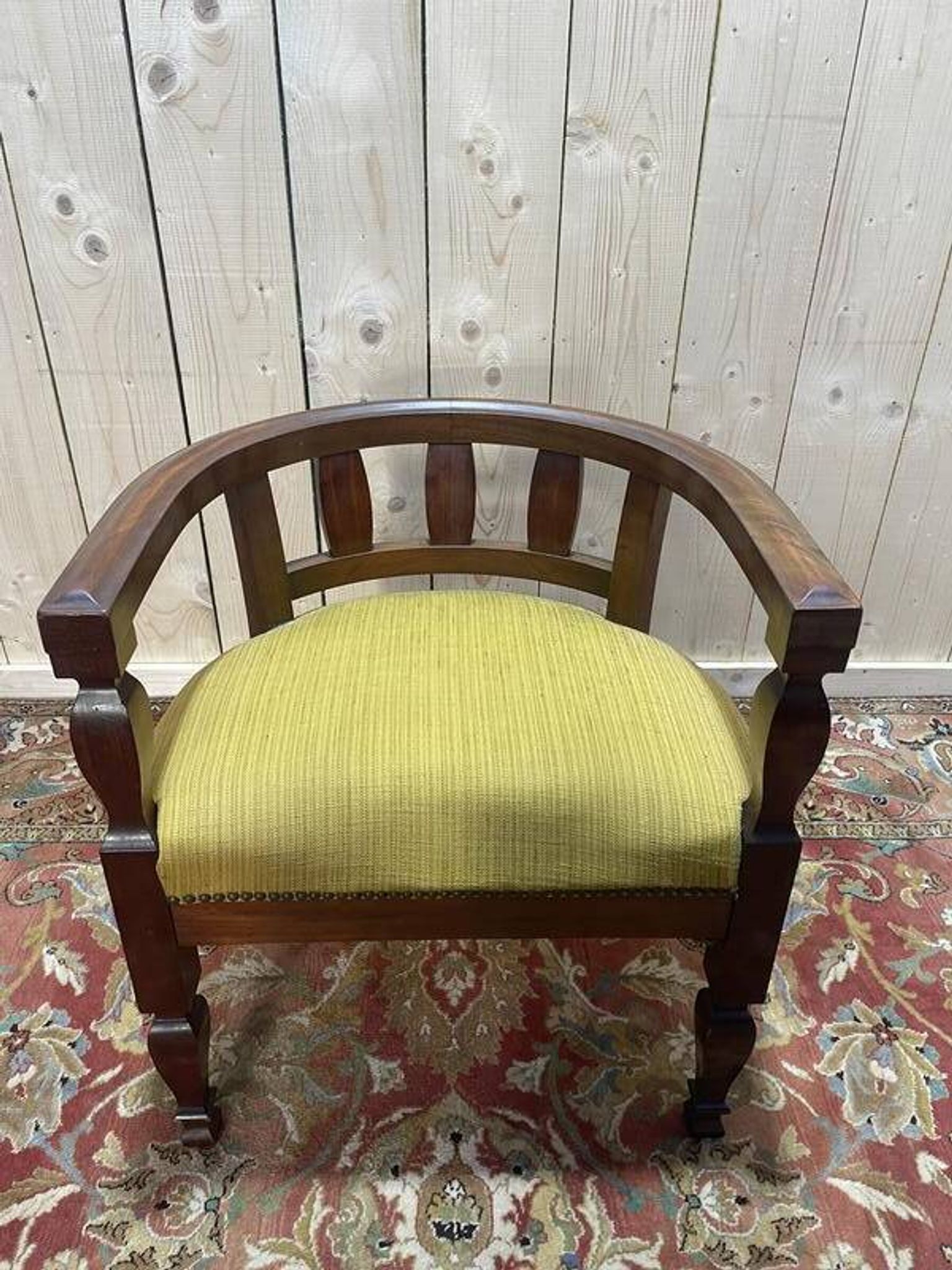Fauteuil de bureau en acajou style Anglais
