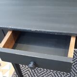 Black & wood desk