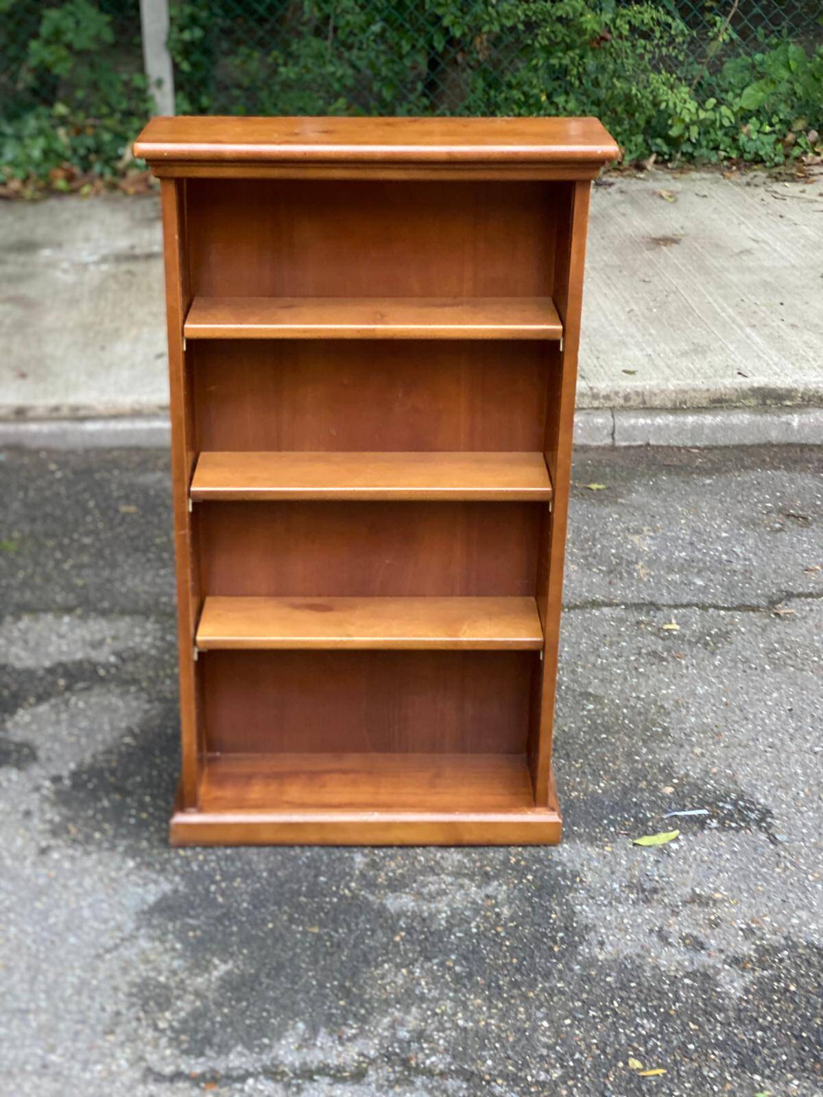 Scandinavian shallow solid wood shelf 1980