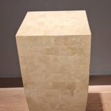 Vintage travertine stone column from the 1970s