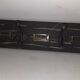 School coat rack with patinated black wooden labels 0