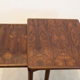 Danish set dark Oak Nesting Tables by E. W. Bach for Møbelfabrikken Toften, 1960s