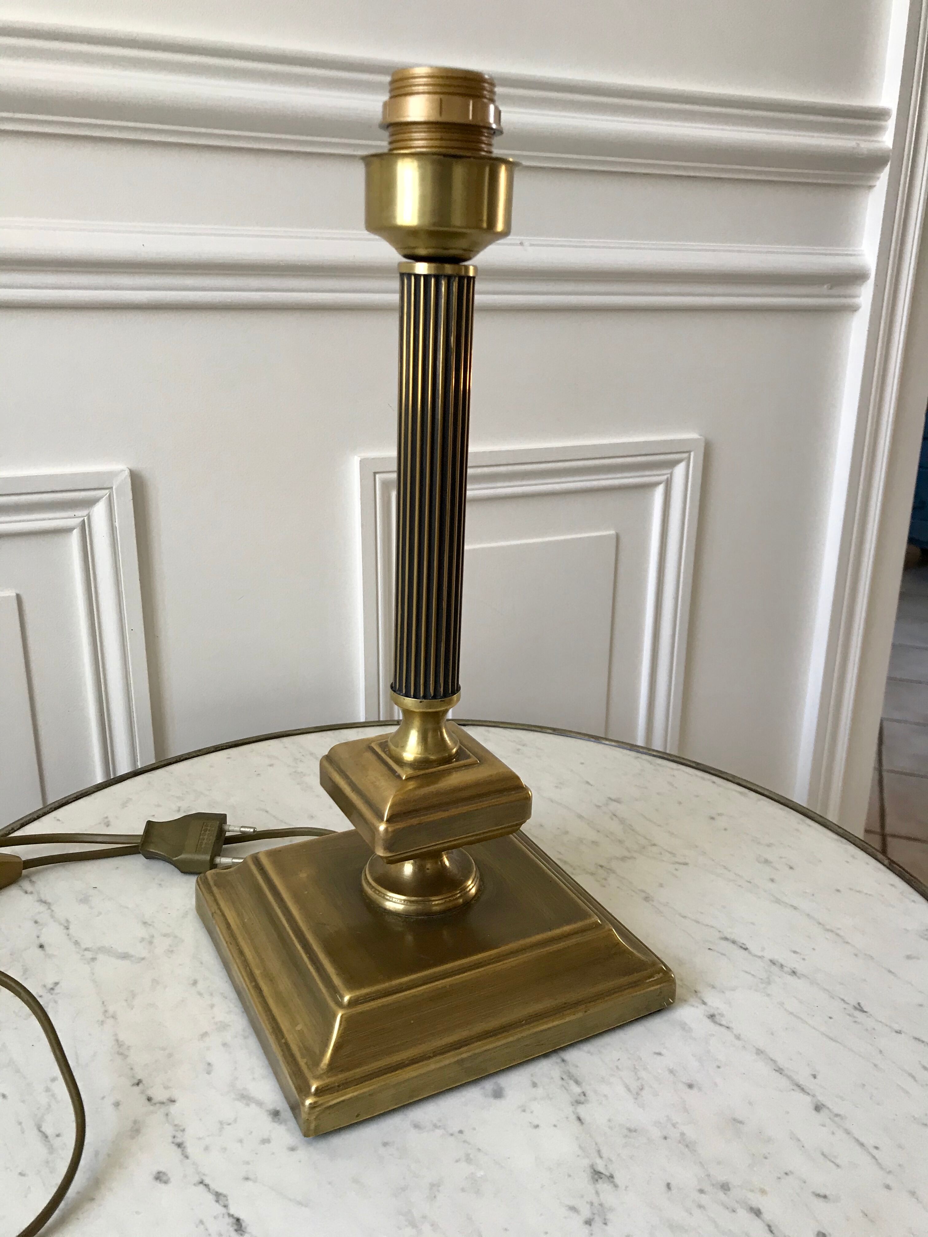 Art Deco brass lamp 30s