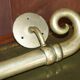 Pair of very large antique Victorian brass door handles.