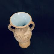 Amphora vase 20cm pottery Tunisia antique style handmade