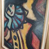 Oil on panel by Demianoff, the harlequin