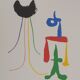 Joan Miró: Surrealist Couple, signed lithograph