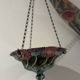 Hanging planter in earthenware