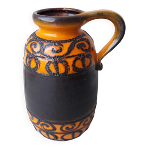 Vase Vintage en céramique - orange