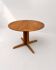 Round teak dining table by gudme møbelfabrik a/s