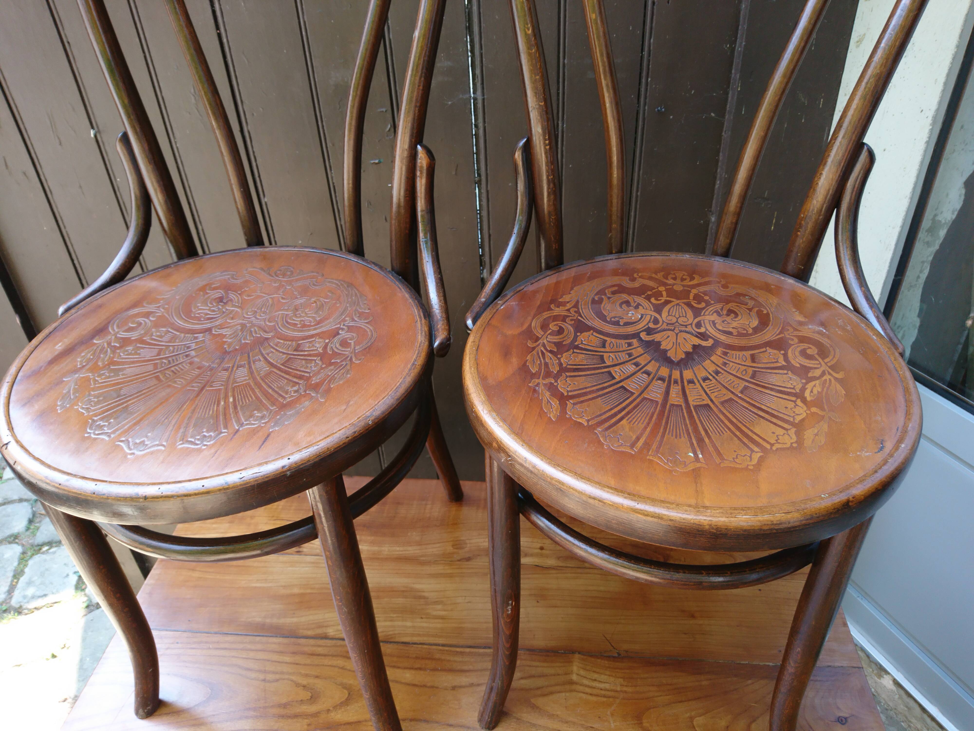 Pair of chairs to Bistro 1900 Fischel Austria