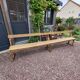 Oak church bench