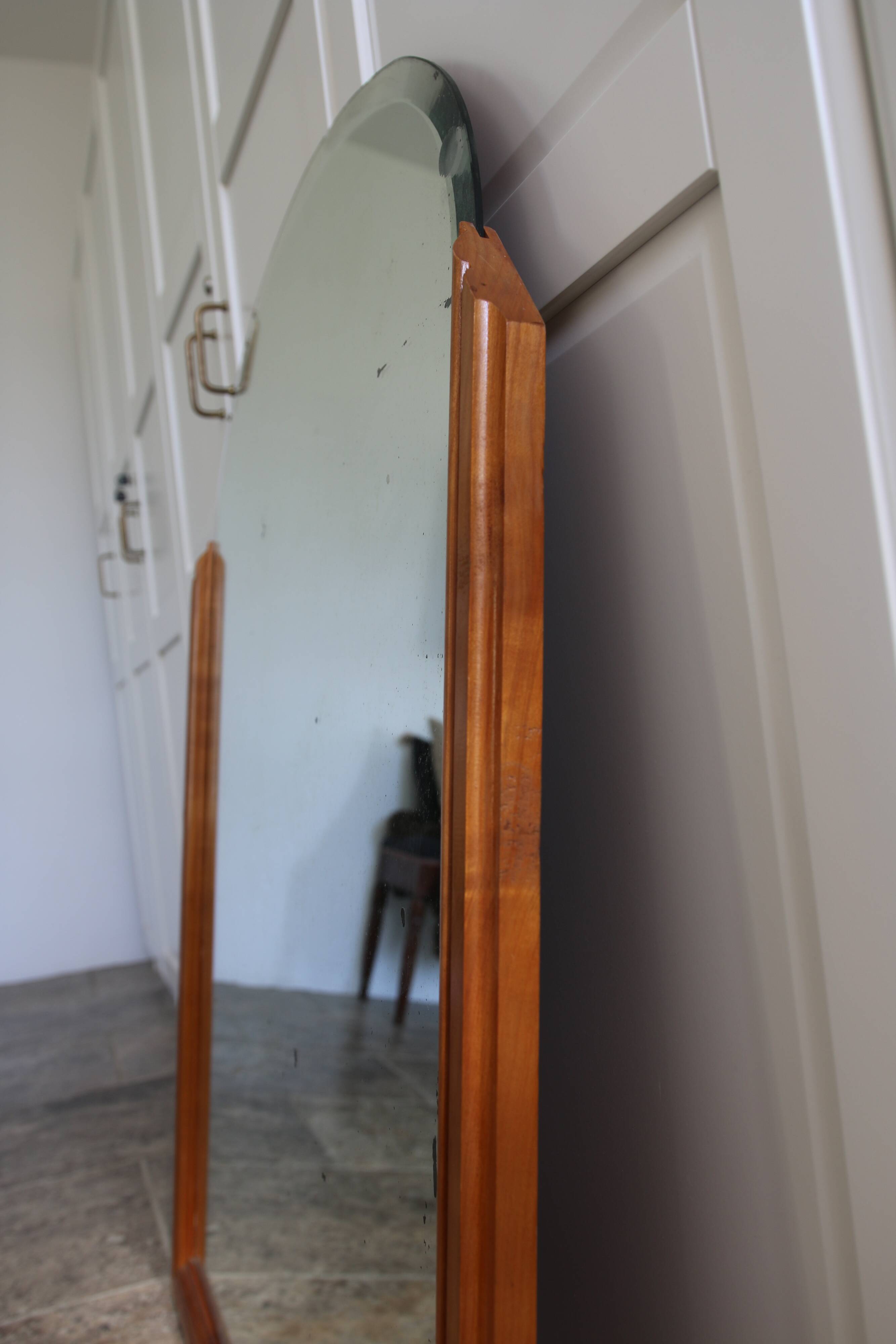 Bevelled grand mirror, Art Deco style, 1950s