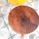 Paire de tabourets tripode en bois vintage