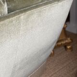 Sofa 2 places green velvet