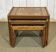 Set of 3 nesting tables in teak with tiled tops.