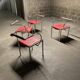 4 post-modern armchairs 1980