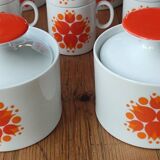 Old Tableware Service Seventies Orange Hans Théo Baumann For Thomas Germany