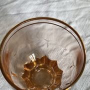 Vintage pink glass liqueur service