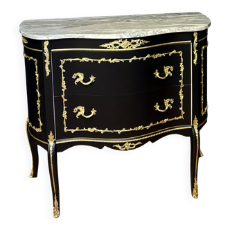 Curved commode in Louis XV style